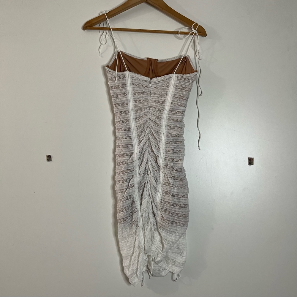 For love & lemons fondant shirred white mini dress - Picture 9 of 9